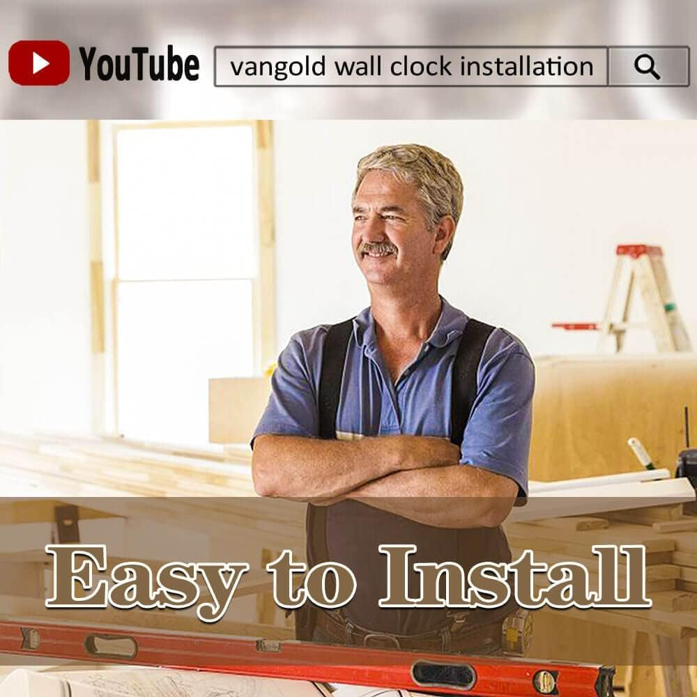 Large 3D Wall Clock DIY Wall Decoration Clock with Mirror Surface Sticker for Office Home Living Room Decor